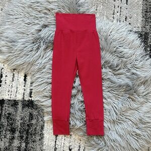 Thimble Collection Girls Winter Red Colored Leggings Size 5T‎ Made In USA NEW